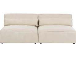 Modulsofa 2 personers HELLNAR Velour Lys Beige