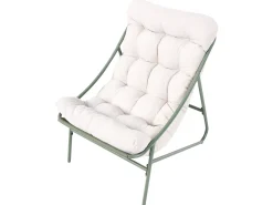 MOLVENO 2 personers Loungesæt med bord Beige/Grøn Metal