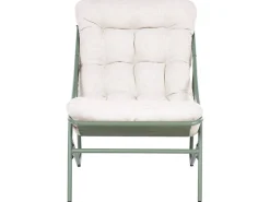MOLVENO 2 personers Loungesæt med bord Beige/Grøn Metal
