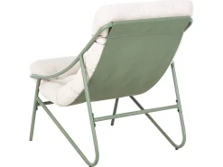 MOLVENO 2 personers Loungesæt med bord Beige/Grøn Metal