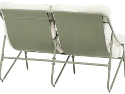 MOLVENO 4 personers Loungesæt med bord Beige/Grøn Metal