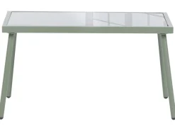 MOLVENO 4 personers Loungesæt med bord Beige/Grøn Metal