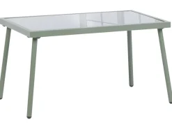 MOLVENO 4 personers Loungesæt med bord Beige/Grøn Metal