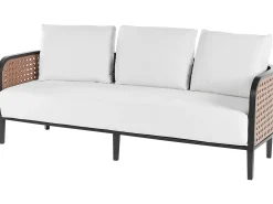MONTEFALCO 5 personers Loungesæt med bord Hvid Metal