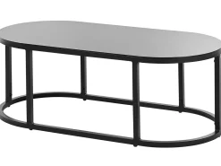 MONTEFALCO 5 personers Loungesæt med bord Hvid Metal