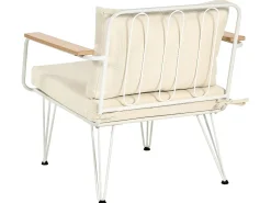 MONTESILVANO 4 personers Loungesæt med bord Lys Beige Metal