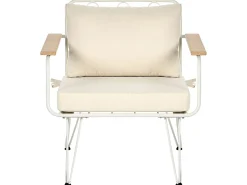 MONTESILVANO 4 personers Loungesæt med bord Lys Beige Metal