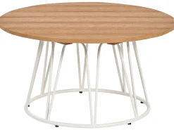 MONTESILVANO 4 personers Loungesæt med bord Lys Beige Metal
