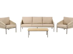 MURATO 5 personers Loungesæt med bord Beige Metal