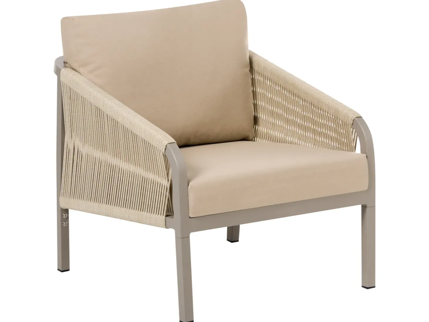MURATO 5 personers Loungesæt med bord Beige Metal