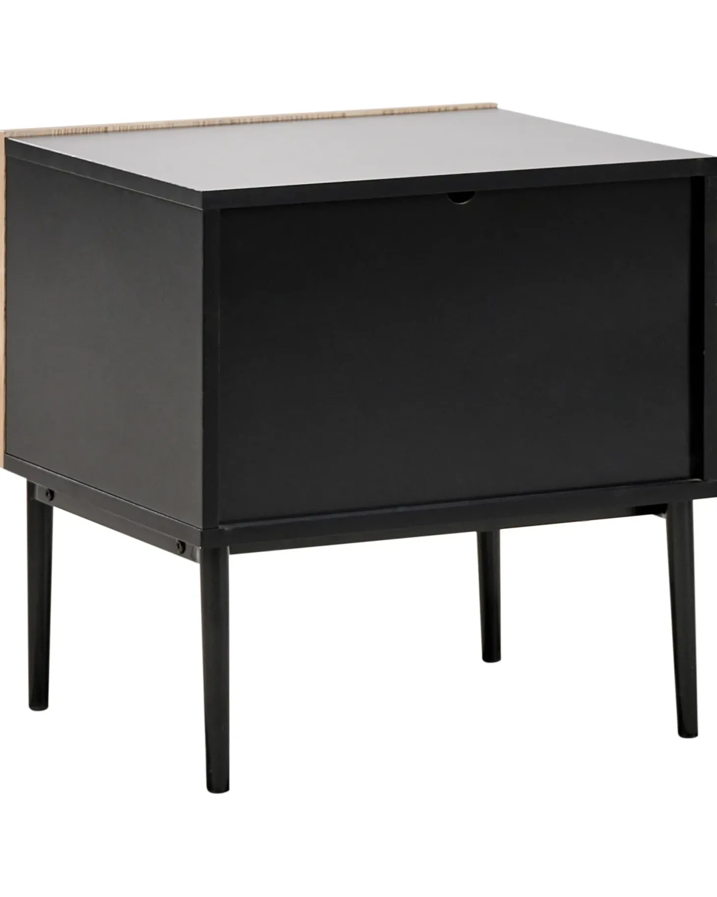 Natbord BLYTHE Naturlig ask Sort