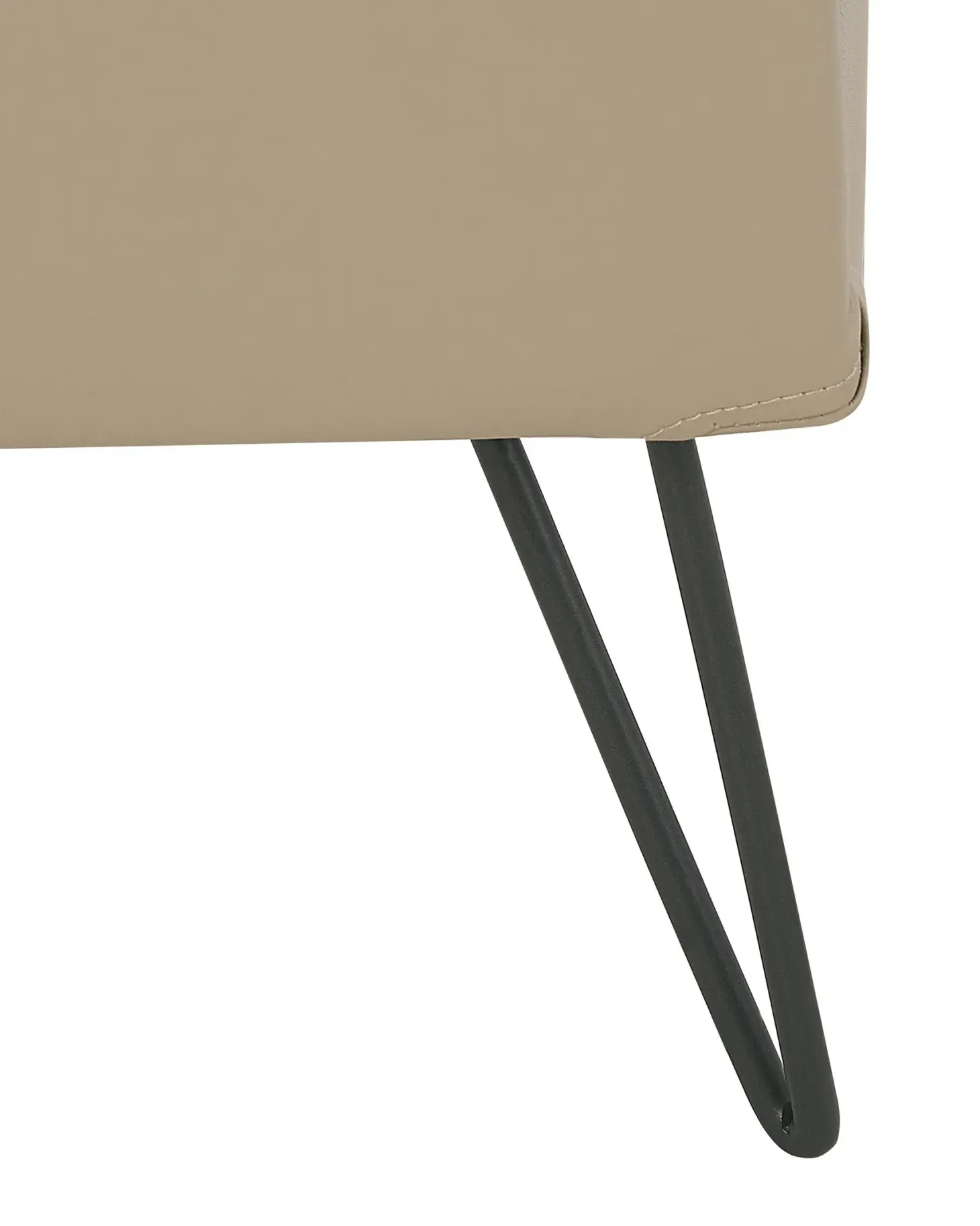 Natbord med 1 skuffe BETIN Kunstlæder Beige