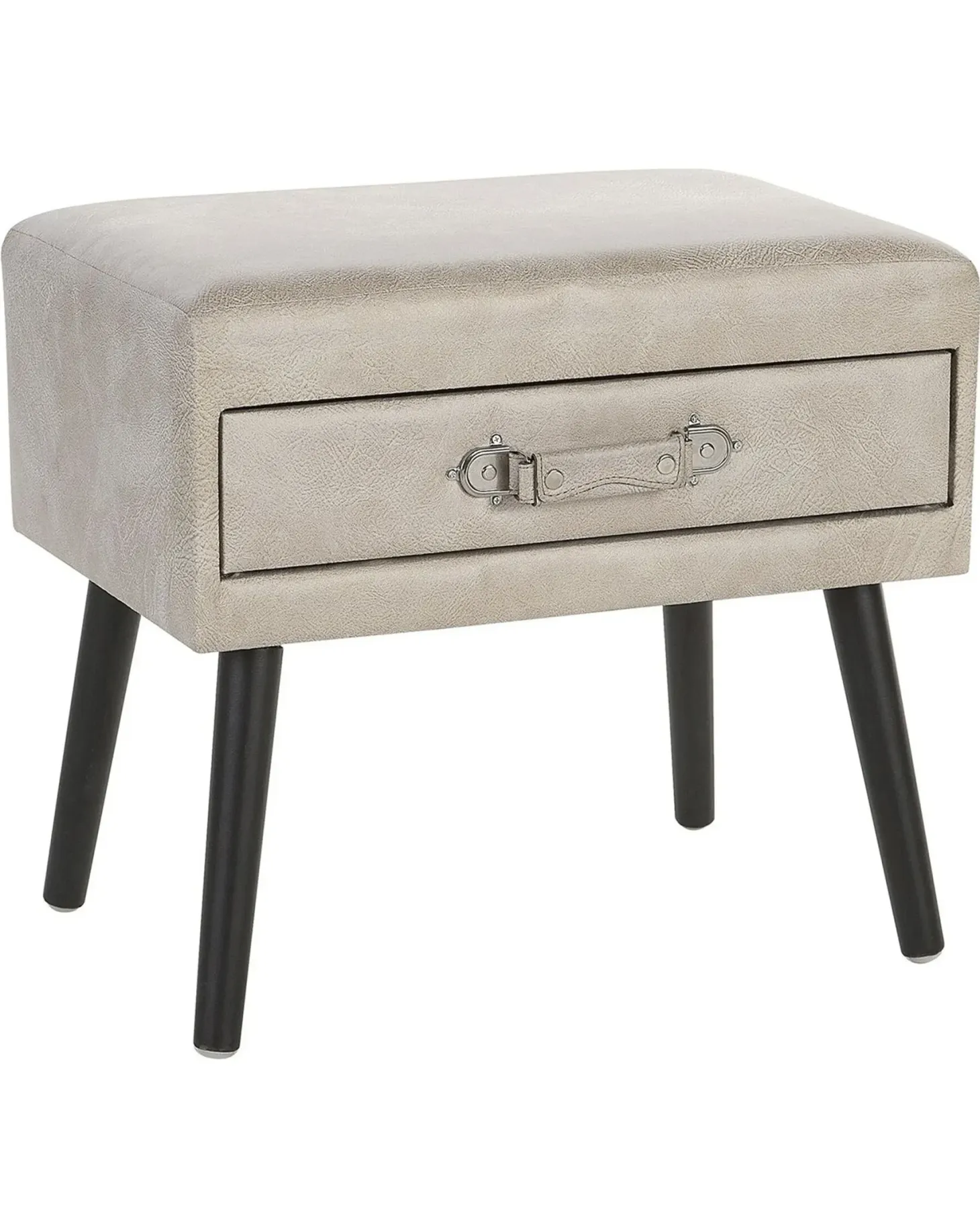 Natbord med 1 skuffe EUROSTAR Kunstlæder Beige