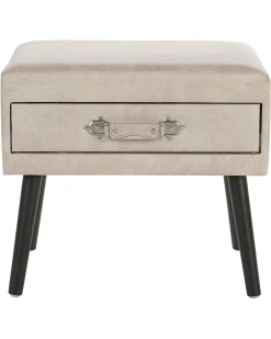 Natbord med 1 skuffe EUROSTAR Kunstlæder Beige