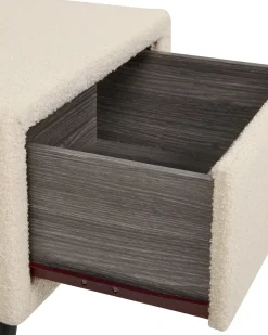 Natbord med 1 skuffe FLAYAT Boucle Beige