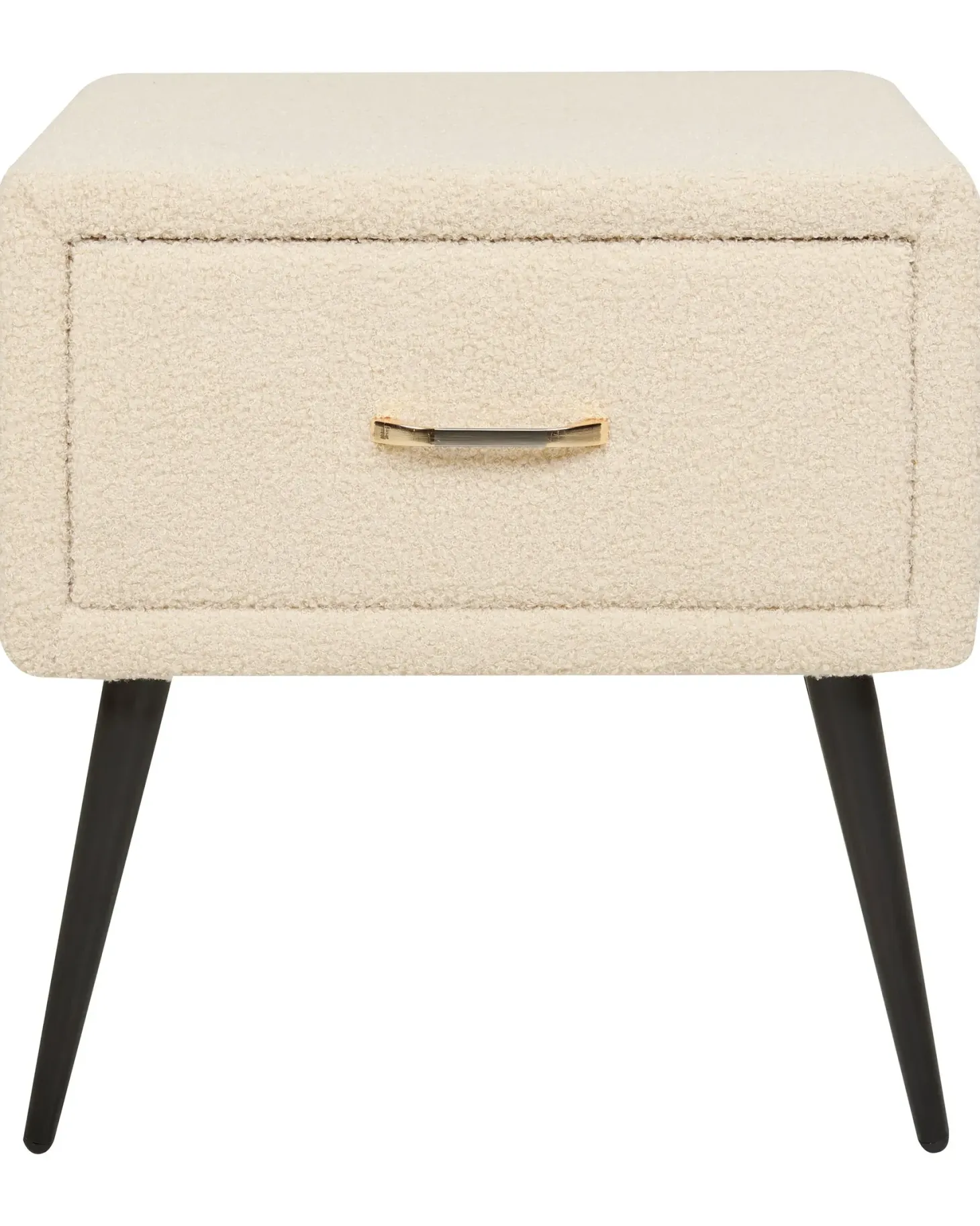 Natbord med 1 skuffe FLAYAT Boucle Beige