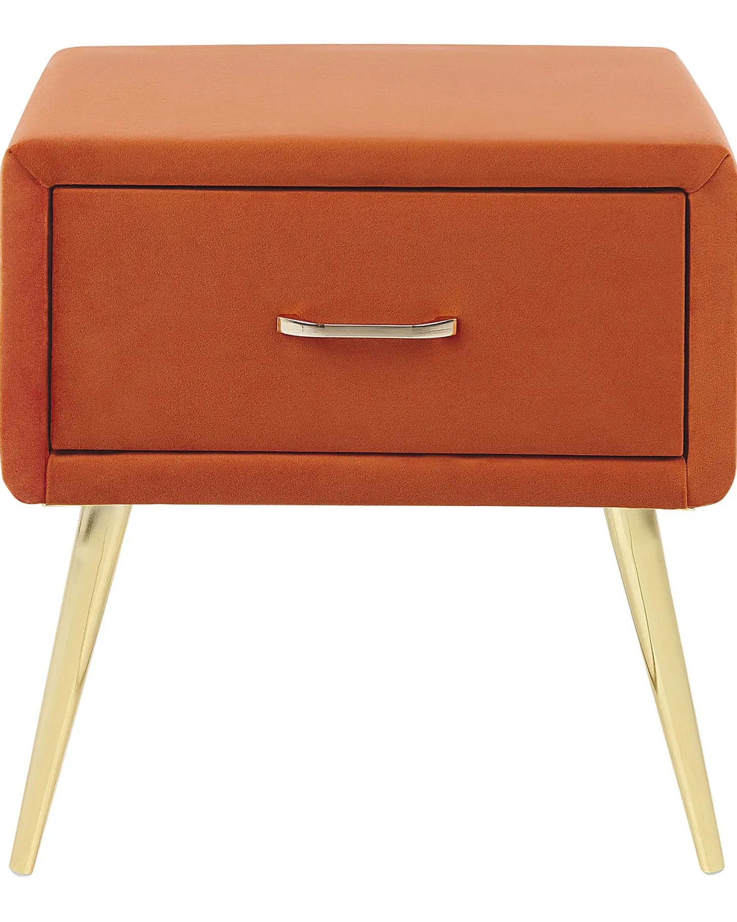 Natbord med 1 skuffe FLAYAT Velour Orange