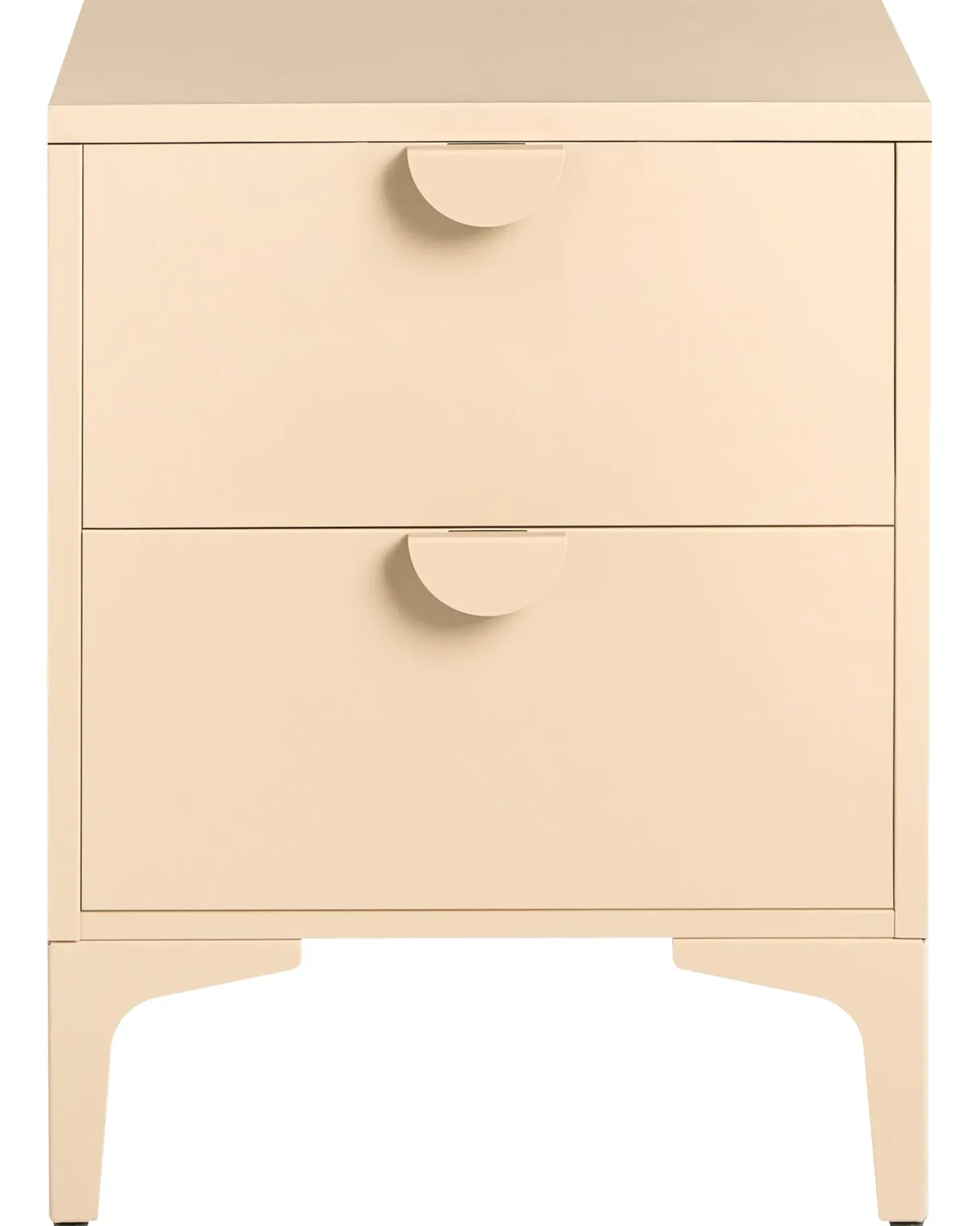 Natbord med 2 skuffer ARDURA Metal Beige