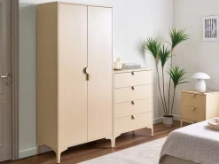 Natbord med 2 skuffer ARDURA Metal Beige