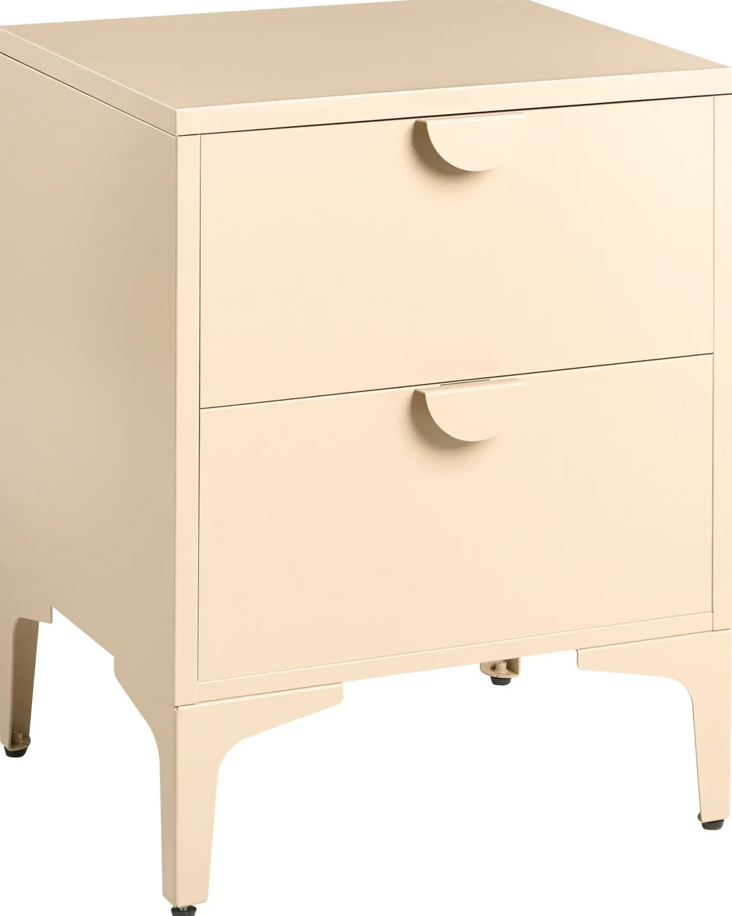 Natbord med 2 skuffer ARDURA Metal Beige