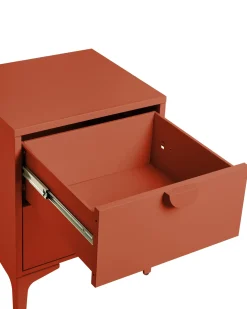 Natbord med 2 skuffer ARDURA Metal Guldbrun