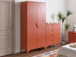 Natbord med 2 skuffer ARDURA Metal Guldbrun