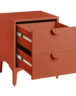 Natbord med 2 skuffer ARDURA Metal Guldbrun