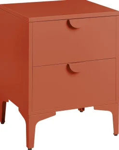Natbord med 2 skuffer ARDURA Metal Guldbrun