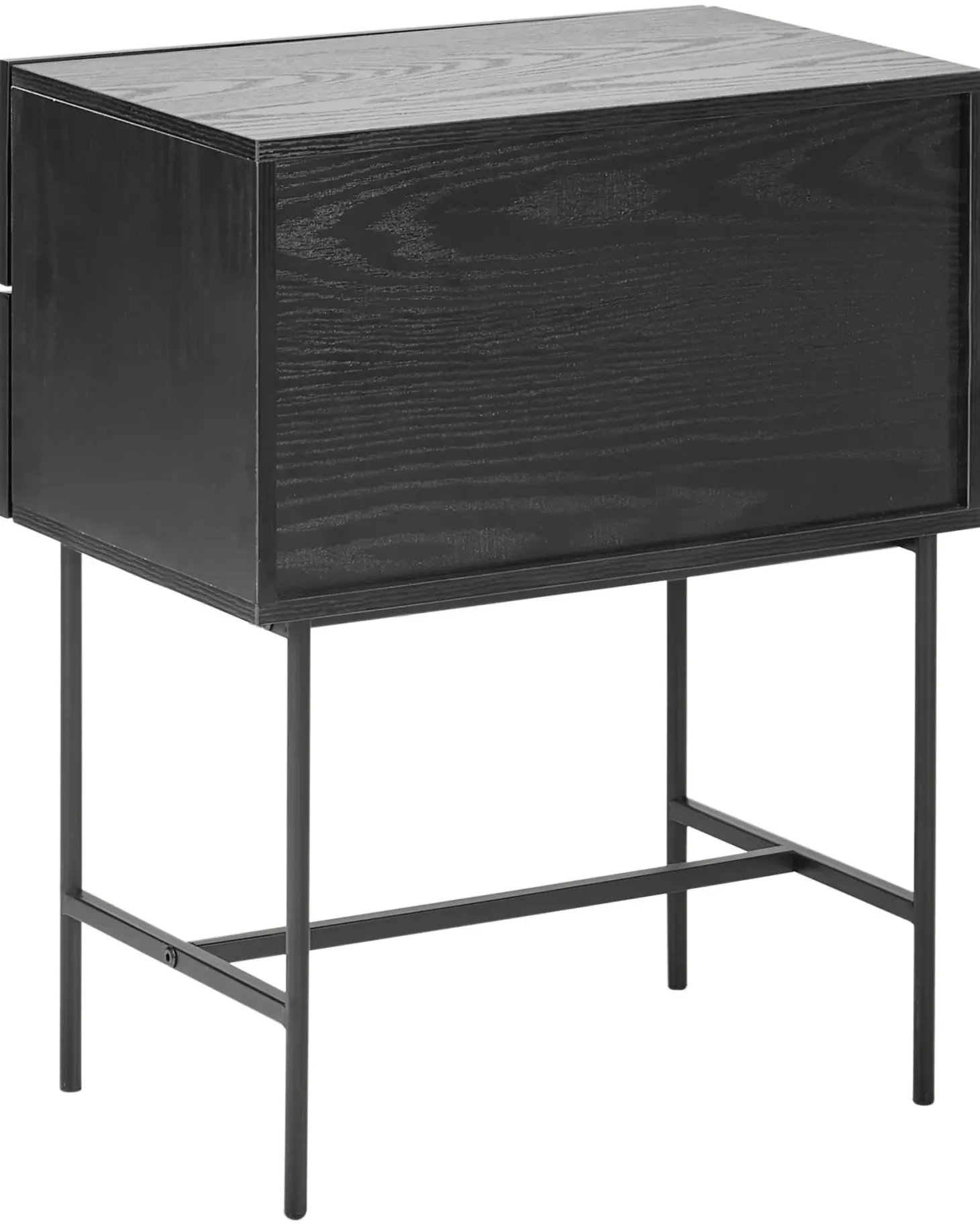 Natbord med 2 skuffer COVENTRY Sort