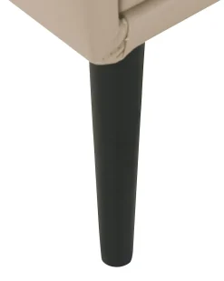 Natbord med 2 skuffer ESSONNE Kunstlæder Beige