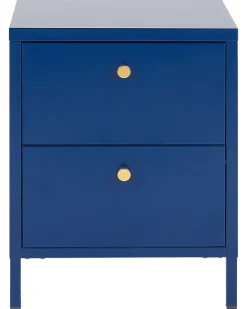 Natbord med 2 skuffer KYLEA Metal Navy Blå
