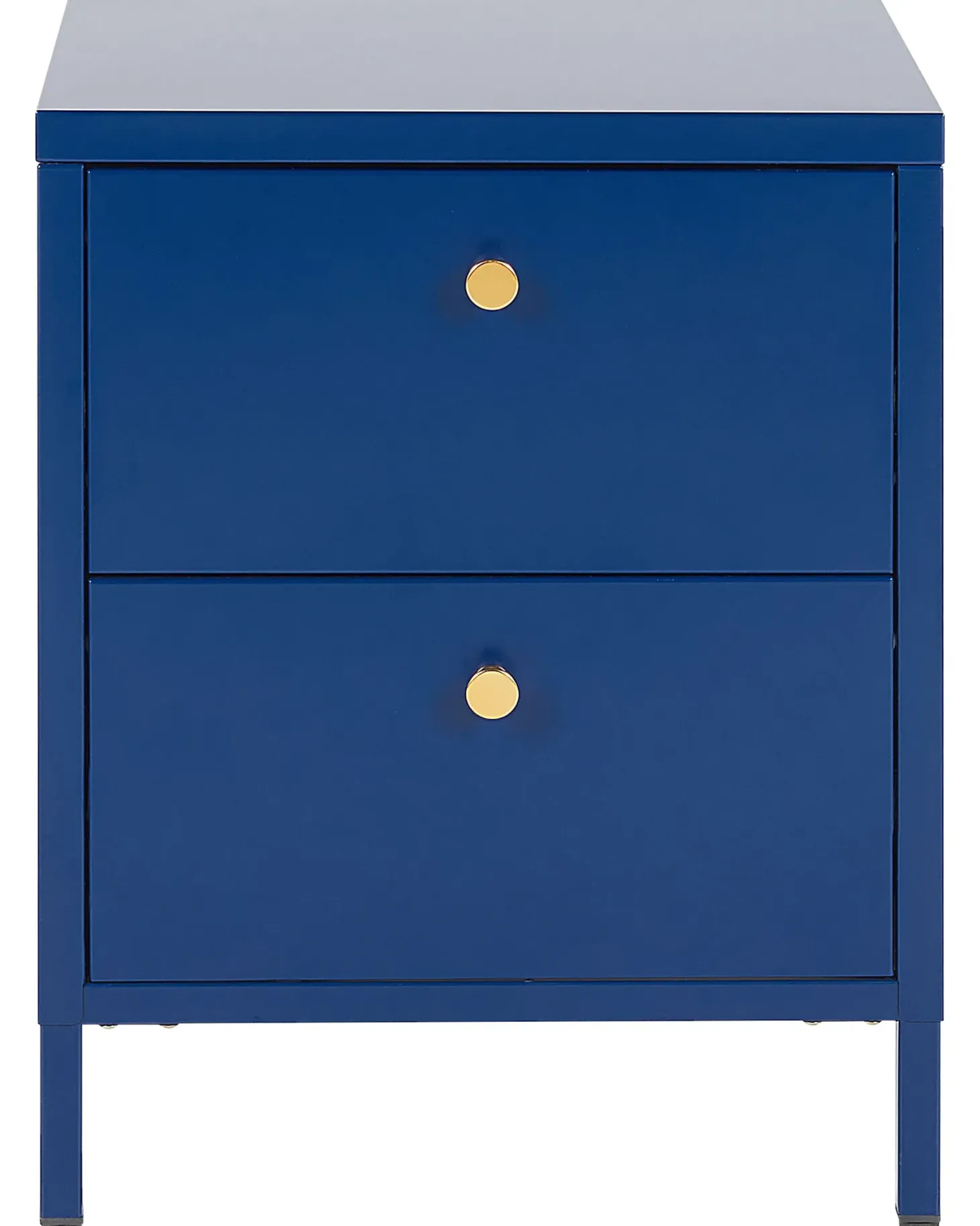 Natbord med 2 skuffer KYLEA Metal Navy Blå