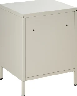 Natbord med 2 skuffer MALAVI Metal Lys Beige
