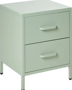Natbord med 2 skuffer MALAVI Metal Mintgrøn