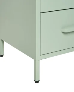 Natbord med 2 skuffer MALAVI Metal Mintgrøn