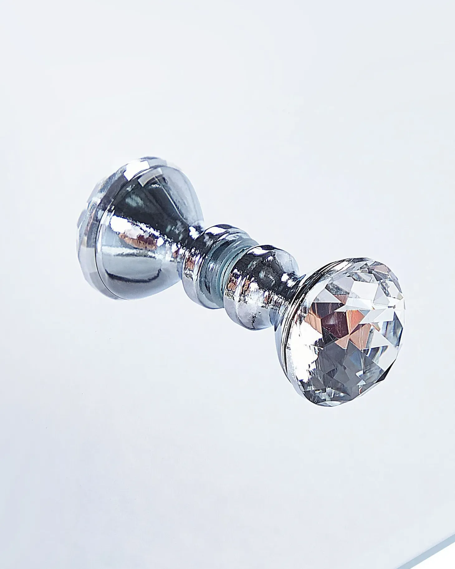 Natbord med 2 skuffer NESLE Glas Spejlet sølv