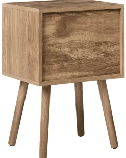 Natbord med 2 skuffer RONGE Lysebrun