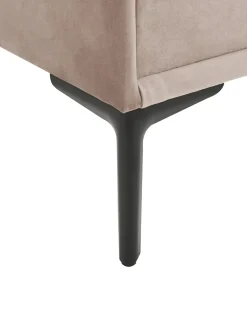 Natbord med 2 skuffer SEZANNE Velour Brungrå