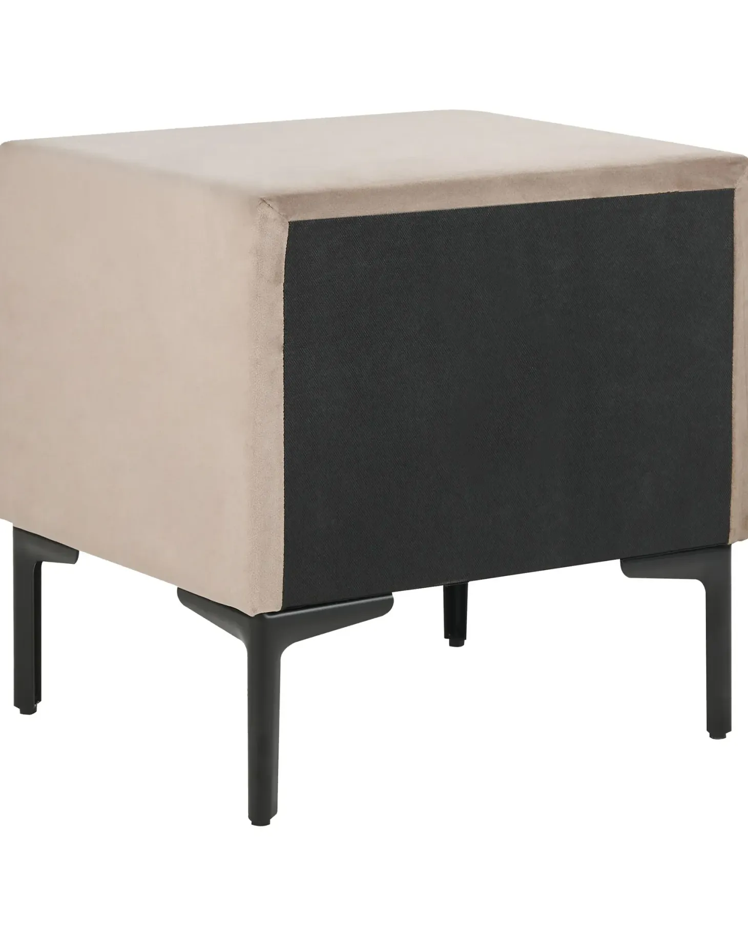 Natbord med 2 skuffer SEZANNE Velour Brungrå