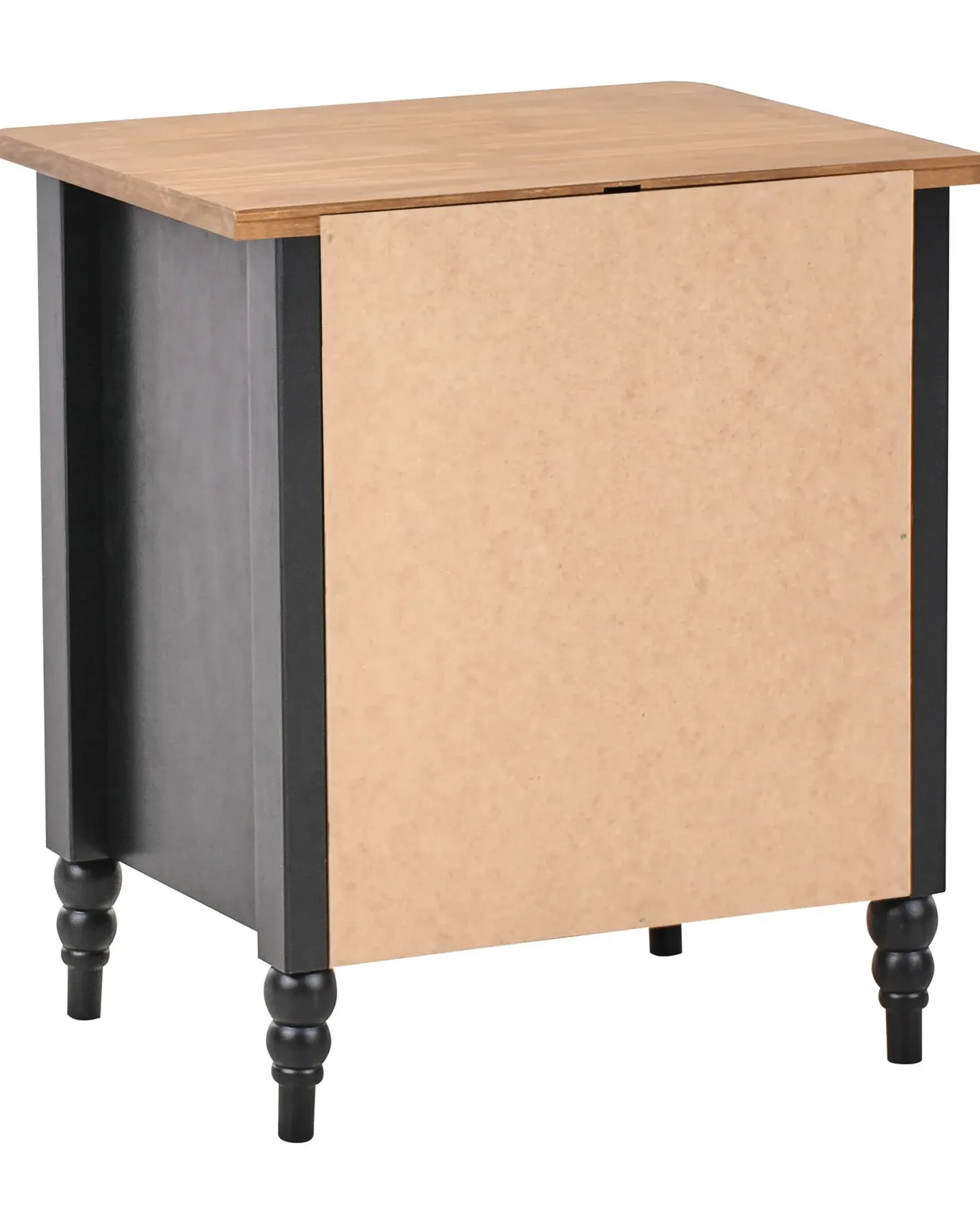Natbord med 2 skuffer SHILLINGTON Fyretræ Brun/sort