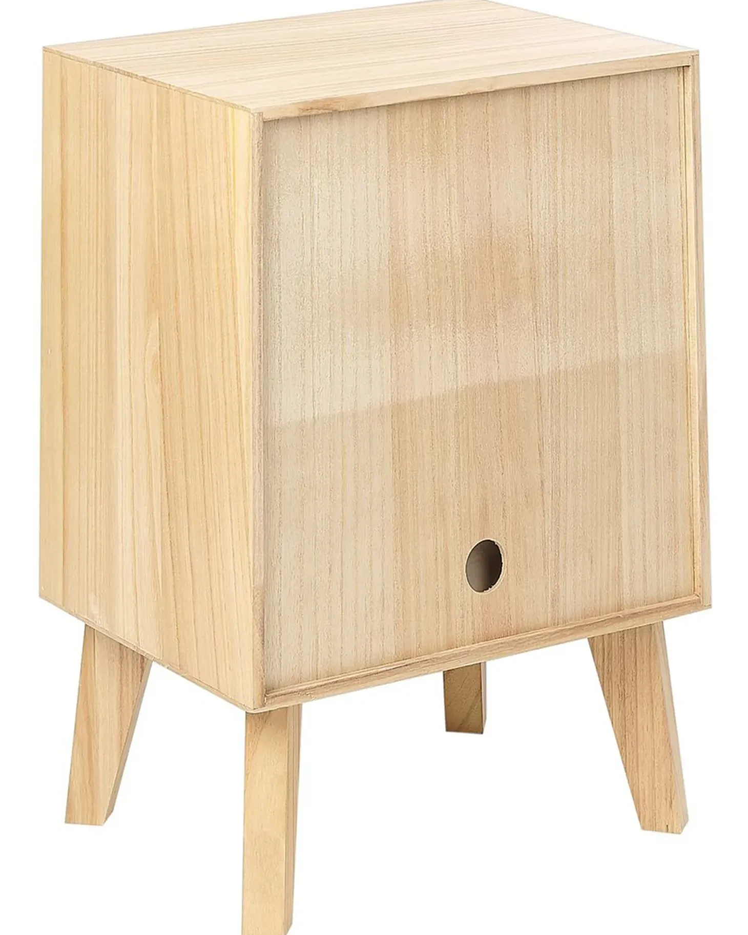 Natbord med 1 skuffe SENEY Paulownia træ Lysebrun