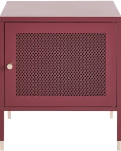 Natbord OSSETT Metal Mørkerød