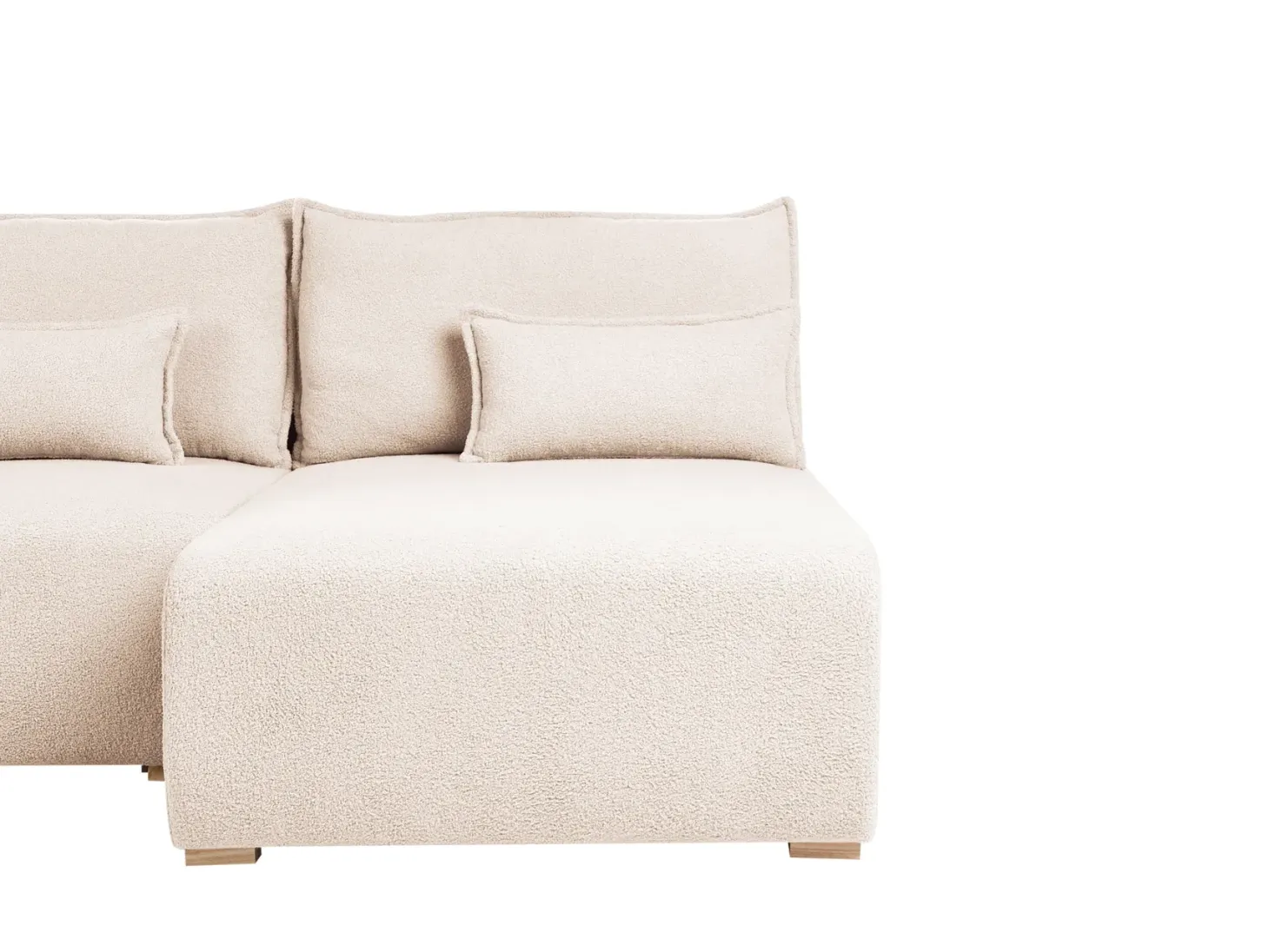 NERBO U-formet modulsofa Beige Boucle