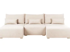 NERBO U-formet modulsofa Beige Boucle
