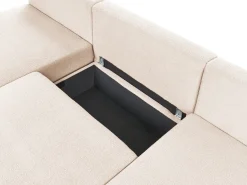 NERBO U-formet modulsofa Beige Boucle