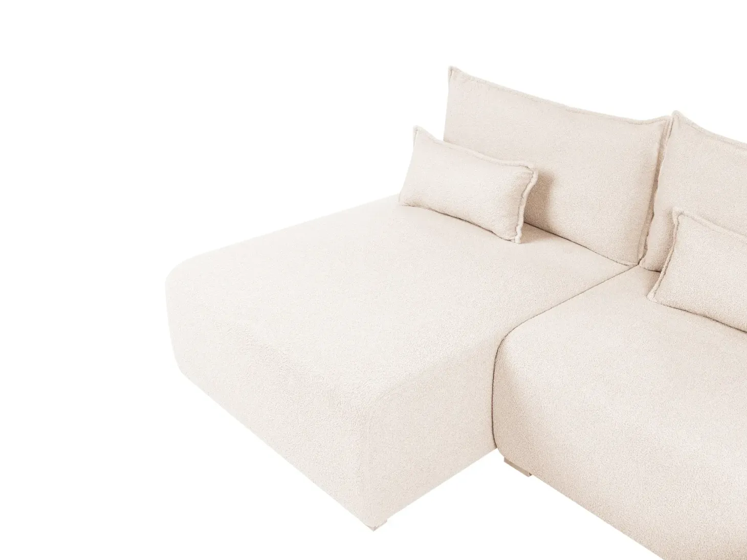 NERBO U-formet modulsofa Beige Boucle