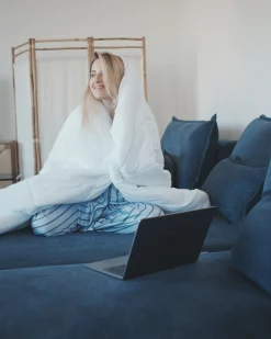 NERBO U-formet modulsofa Blå
