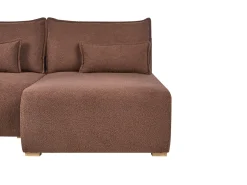 NERBO U-formet modulsofa Brun Boucle