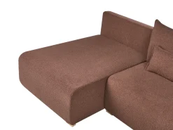 NERBO U-formet modulsofa Brun Boucle
