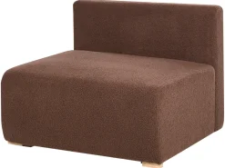NERBO U-formet modulsofa Brun Boucle